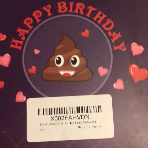 40th Birthday gift, Funny a toilet roll, 💩 - Picture 3 of 4